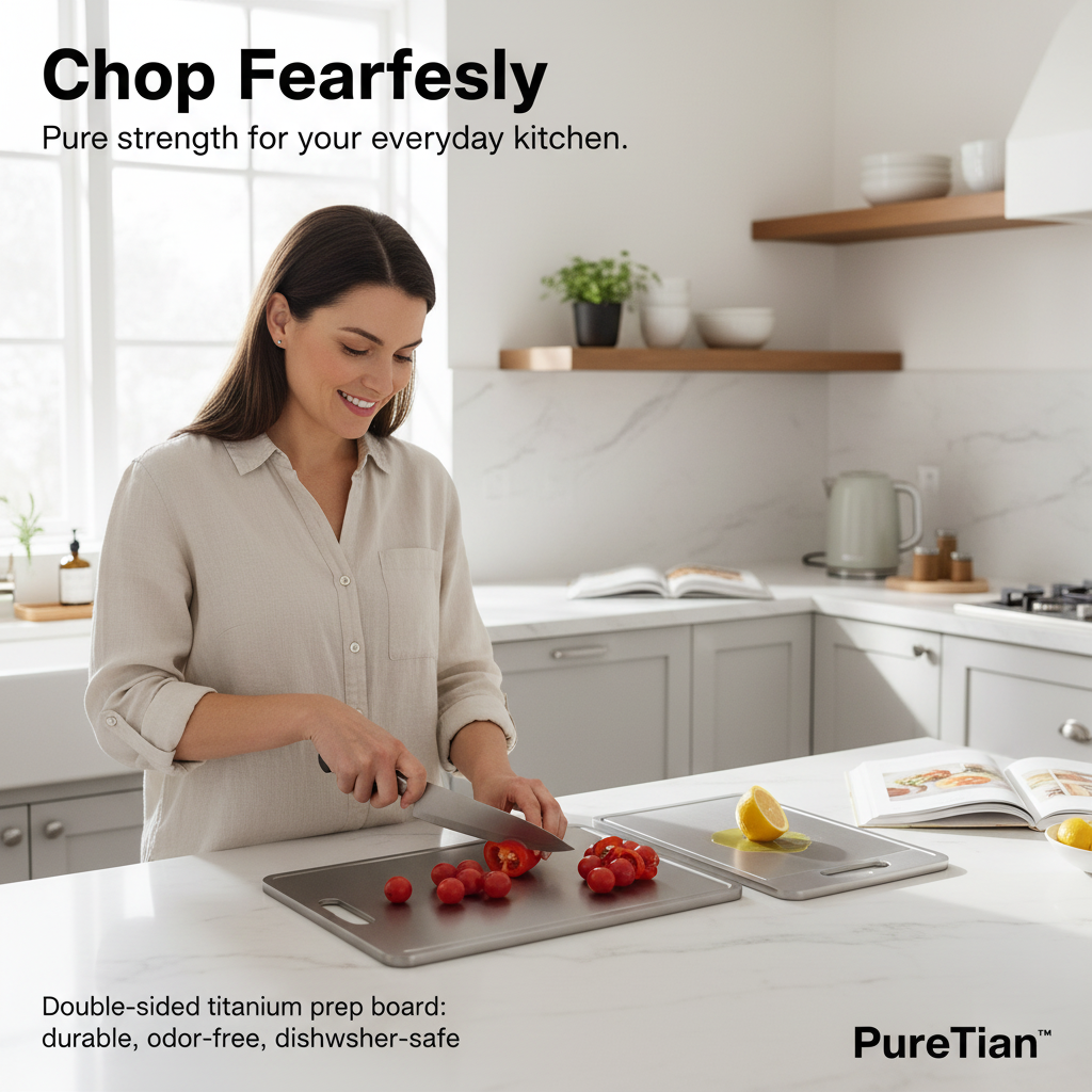 PureTitan™ HeavyCore Board – Full-Gauge Titanium Prep Board